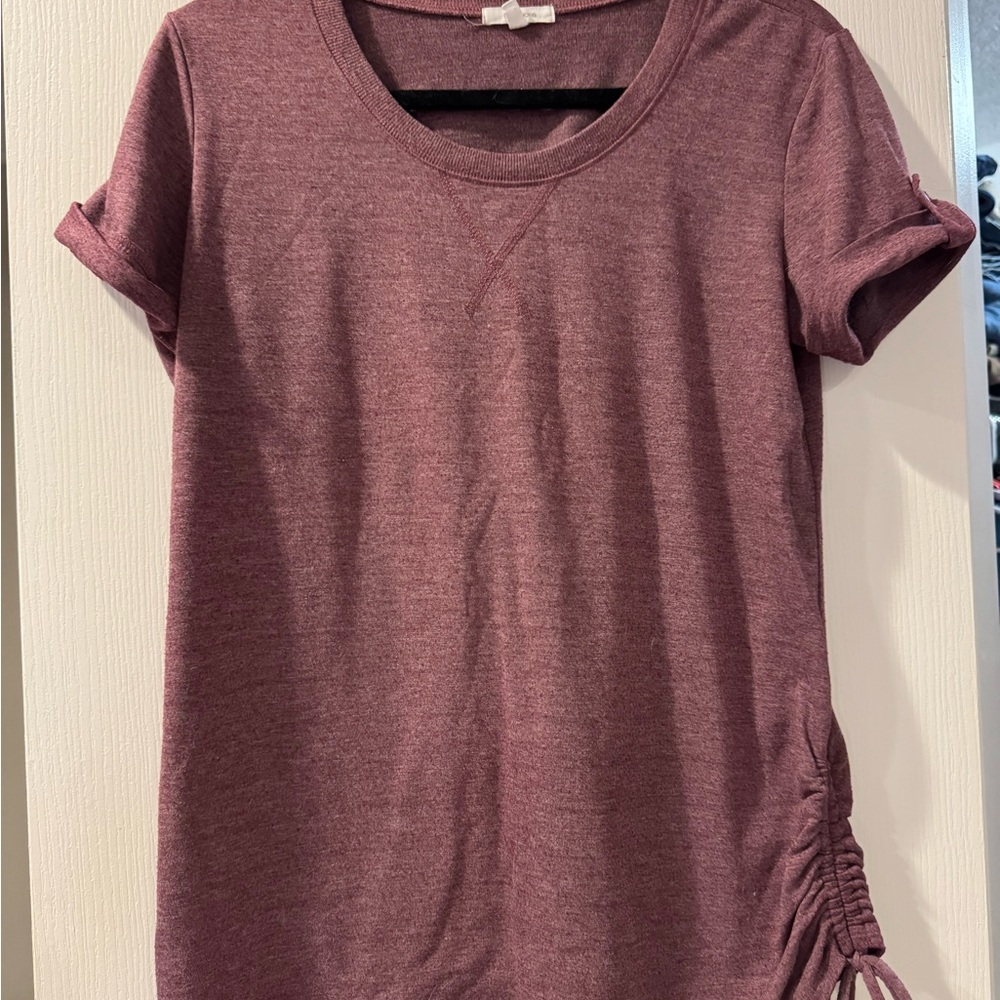 Maurices Short Sleeve Burgundy Tee